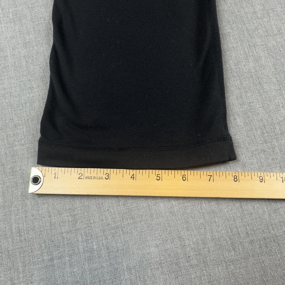 Lululemon Pants Womens 4 Black Gray Crop Wide Leg Yoga Capri Athletic Stretch - Picture 11 of 11